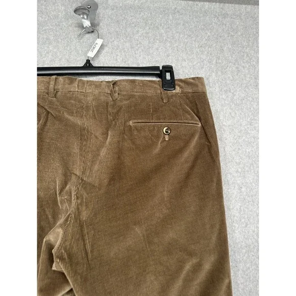 PT TORINO Corduroy Pants Mens Size Italy 54 US 38x28 Brown Slim Fit Cotton